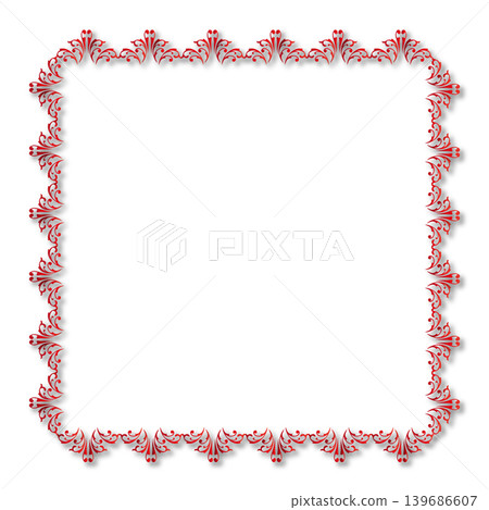 Vintage Ornamental Frame Elegant Border on a white background, JPG, 300 dpi Vintage Ornamental Frame Elegant Border on a white background, JPG, 300 dpi 139686607