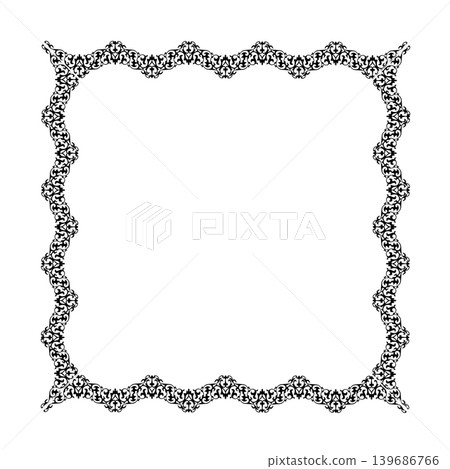 Vintage Ornamental Frame Elegant  Border on a white background, JPG, 300 dpi 139686766