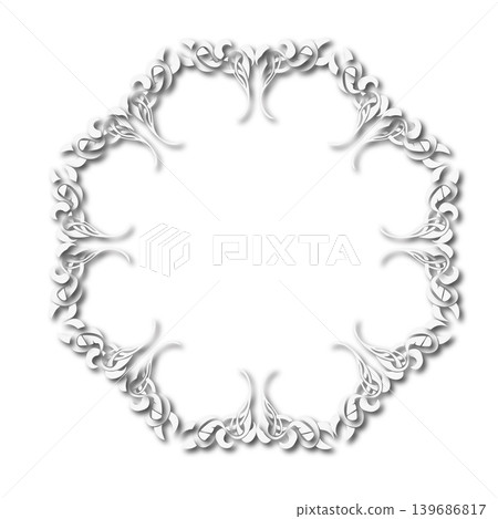 Vintage Ornamental Frame Elegant Border on a white background, JPG, 300 dpi Vintage Ornamental Frame Elegant Border on a white background, JPG, 300 dpi 139686817