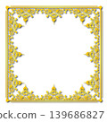 Vintage Ornamental Frame Elegant  Border on a white background, JPG, 300 dpi 139686827