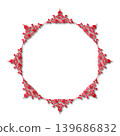 Vintage Ornamental Frame Elegant  Border on a white background, JPG, 300 dpi 139686832
