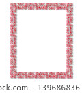 Vintage Ornamental Frame Elegant  Border on a white background, JPG, 300 dpi 139686836