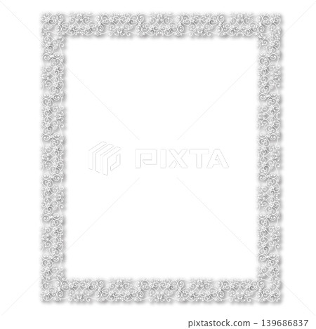 Vintage Ornamental Frame Elegant Border on a white background, JPG, 300 dpi Vintage Ornamental Frame Elegant Border on a white background, JPG, 300 dpi 139686837