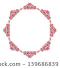 Vintage Ornamental Frame Elegant  Border on a white background, JPG, 300 dpi 139686839