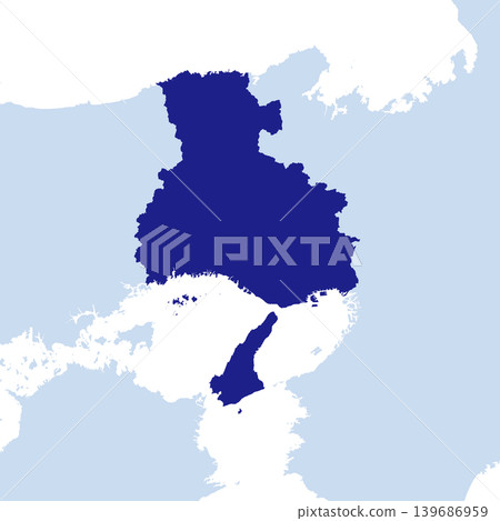 日本兵庫縣地圖向量插圖素材 139686959