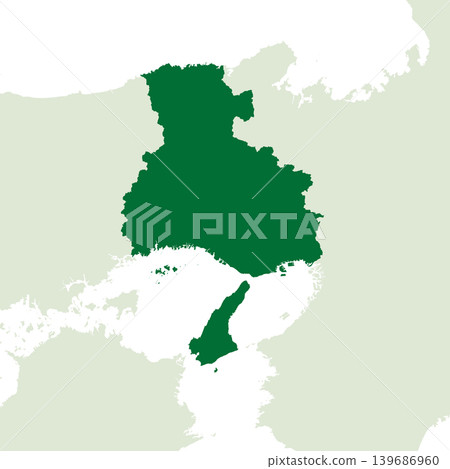 日本兵庫縣地圖向量插圖素材 日本兵庫縣地圖向量插圖素材 139686960
