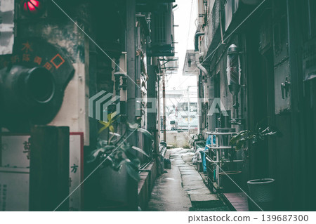 Scenery with a back alley 139687300