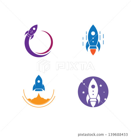 Rocket ilustration logo vector Rocket ilustration logo vector 139688433