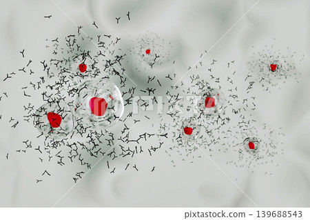 Image of plasma cells producing antibodies 139688543