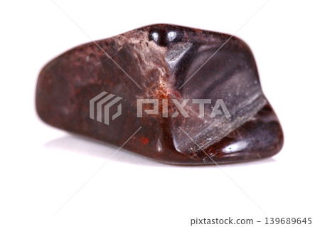 Macro mineral stone jasper on a white background Macro mineral stone jasper on a white background 139689645
