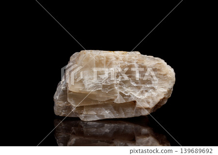 Macro mineral stone Moonstone a black background Macro mineral stone Moonstone a black background 139689692