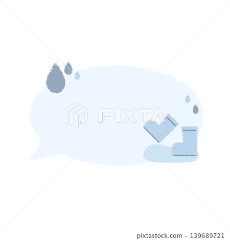 Rain boots (speech bubble) Rain boots (speech bubble) 139689721