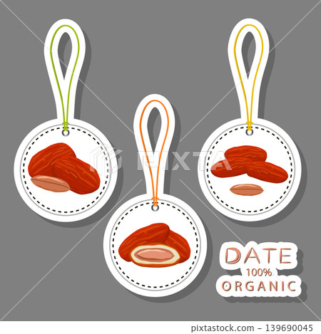 Illustration on theme different types of date fruit for healthy life Illustration on theme different types of date fruit for healthy life 139690045