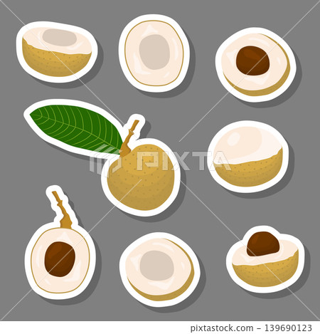 Sweet juicy tasty natural eco product longan 139690123