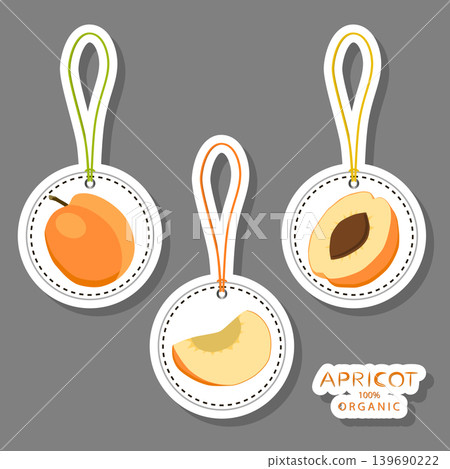 Sweet juicy tasty natural eco product apricot 139690222