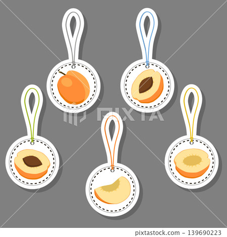 Sweet juicy tasty natural eco product apricot 139690223