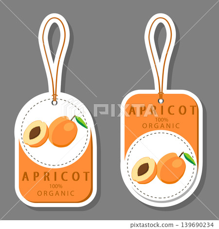 Sweet juicy tasty natural eco product apricot 139690234