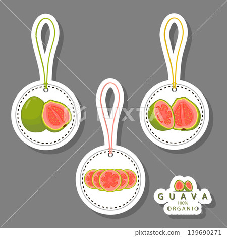 Sweet juicy tasty natural eco product guava 139690271