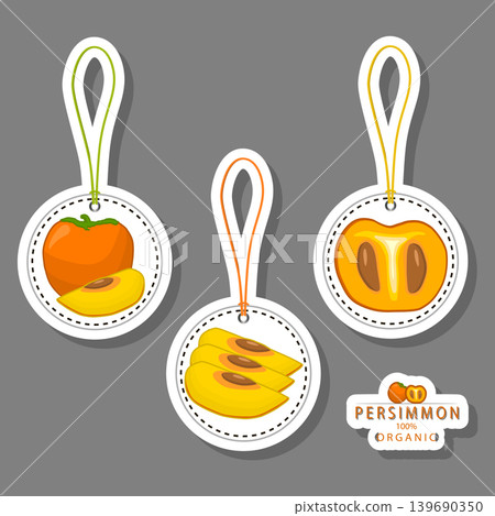 Sweet juicy tasty natural eco product persimmon Sweet juicy tasty natural eco product persimmon 139690350