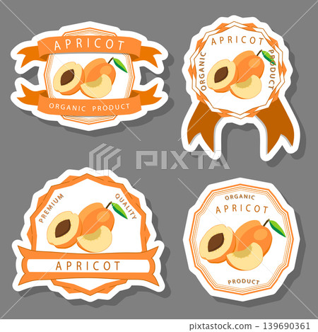 Sweet juicy tasty natural eco product apricot 139690361