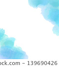 Watercolor texture banner background material, turquoise blue, square. Watercolor texture banner background material, turquoise blue, square. 139690426