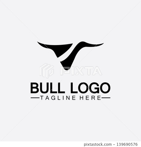 Bull logo and symbols vector template icons app Bull logo and symbols vector template icons app 139690576
