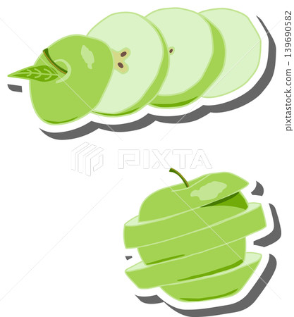 Fruit theme from set juicy delicious apple of various sizes Fruit theme from set juicy delicious apple of various sizes 139690582
