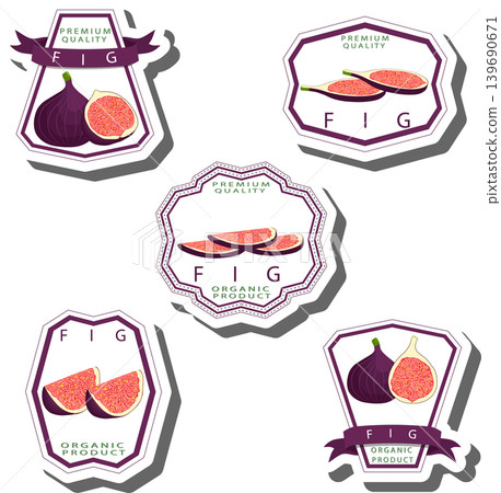 Fruit theme from set juicy delicious fig of various sizes Fruit theme from set juicy delicious fig of various sizes 139690671