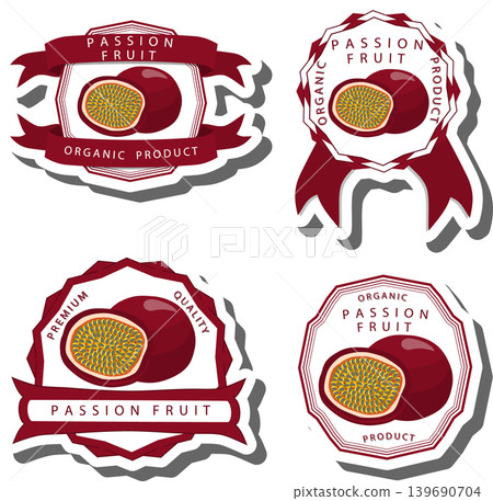 Fruit theme from set juicy delicious passion of various sizes Fruit theme from set juicy delicious passion of various sizes 139690704