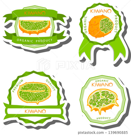 Fruit theme from set juicy delicious kiwano of various sizes Fruit theme from set juicy delicious kiwano of various sizes 139690885