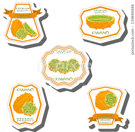 Fruit theme from set juicy delicious kiwano of various sizes Fruit theme from set juicy delicious kiwano of various sizes 139690886