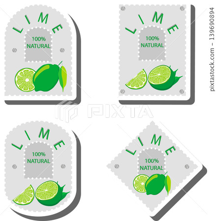 Fruit theme from set juicy delicious lime of various sizes Fruit theme from set juicy delicious lime of various sizes 139690894