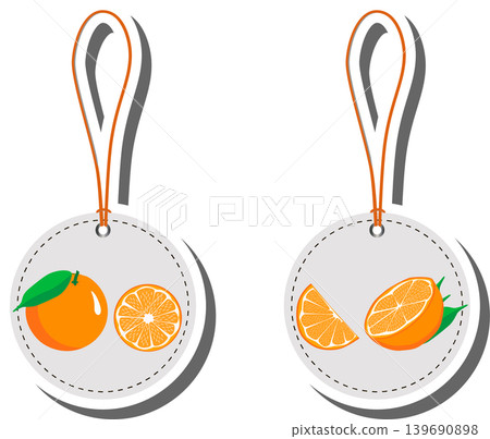 Fruit theme from set juicy delicious orange of various sizes Fruit theme from set juicy delicious orange of various sizes 139690898