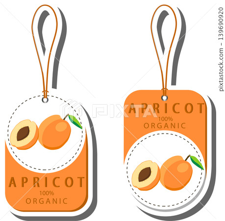 Fruit theme from set juicy delicious apricot of various sizes Fruit theme from set juicy delicious apricot of various sizes 139690920