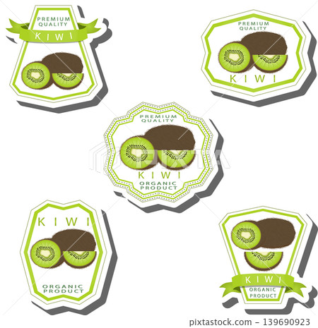 Fruit theme from set juicy delicious kiwi of various sizes Fruit theme from set juicy delicious kiwi of various sizes 139690923
