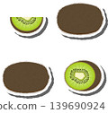 Fruit theme from set juicy delicious kiwi of various sizes Fruit theme from set juicy delicious kiwi of various sizes 139690924