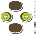 Fruit theme from set juicy delicious kiwi of various sizes Fruit theme from set juicy delicious kiwi of various sizes 139690925