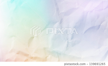 Crumpled Paper Texture with Soft Pastel Gradient Overlay Crumpled Paper Texture with Soft Pastel Gradient Overlay 139691265