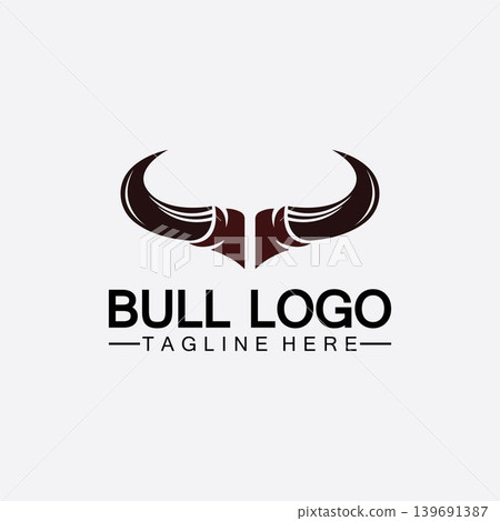 Bull horn logo and symbol template icons app Bull horn logo and symbol template icons app 139691387