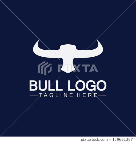 Bull horn logo and symbol template icons app Bull horn logo and symbol template icons app 139691397
