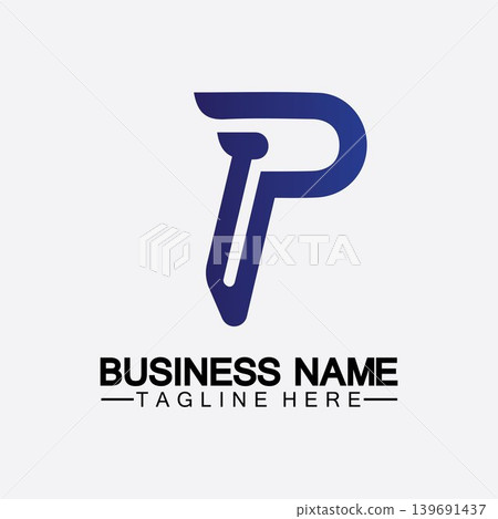 Letter P Logo vector illustration design Letter P Logo vector illustration design 139691437