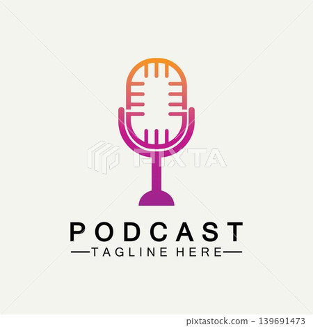 Podcast Vector icon design illustration Template Podcast Vector icon design illustration Template 139691473
