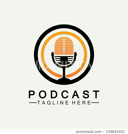 Podcast Vector icon design illustration Template Podcast Vector icon design illustration Template 139691481