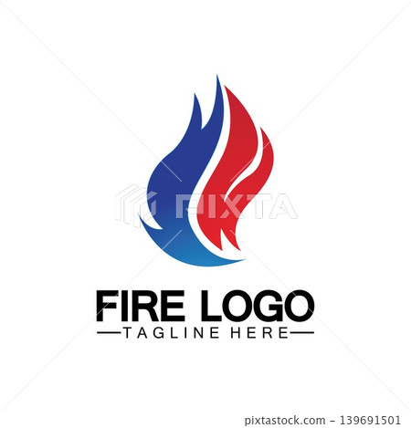 Fire Flame Logo design vector template Fire Flame Logo design vector template 139691501