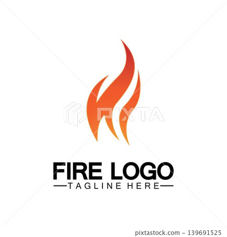 Fire Flame Logo design vector template Fire Flame Logo design vector template 139691525