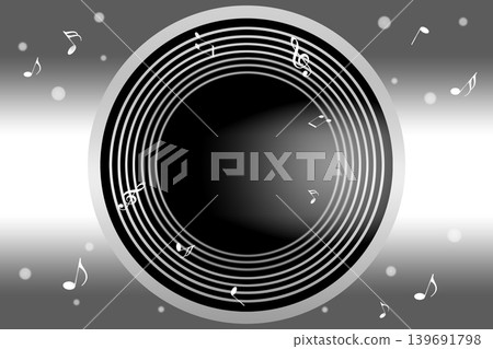揚聲器、唱片、CD;聲音圖像;音樂背景插圖 揚聲器、唱片、CD;聲音圖像;音樂背景插圖 139691798