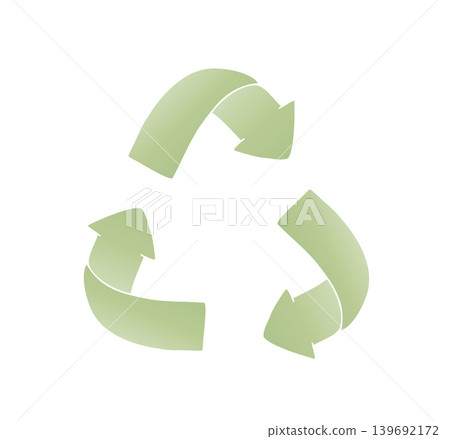 Vector Arrow symbols. Graphic hand drawn green recycling sign illustration isolated on background. Zero waste, sustainable living concept. For designer, Eco-Friendly, planting or ecology Vector Arrow symbols. Graphic hand drawn green recycling sign illustration isolated on background. Zero waste, sustainable living concept. For designer, Eco-Friendly, planting or ecology 139692172
