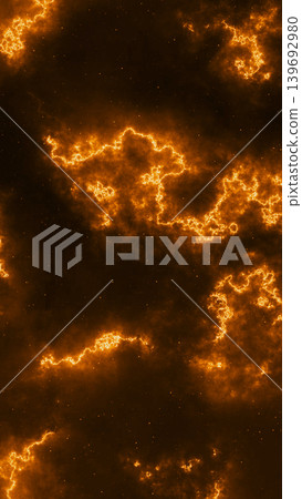 Vertical golden fire energy texture with glowing plasma clouds, spark particles and dark cinematic atmosphere, dramatic abstract background for overlays and visual effects. Vertical golden fire energy texture with glowing plasma clouds, spark particles and dark cinematic atmosphere, dramatic abstract background for overlays and visual effects. 139692980