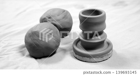 Hand make small clay goblet Hand make small clay goblet 139693145