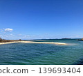 一片開闊的藍天和大海的簡單風景（愛媛縣今治市） 139693404